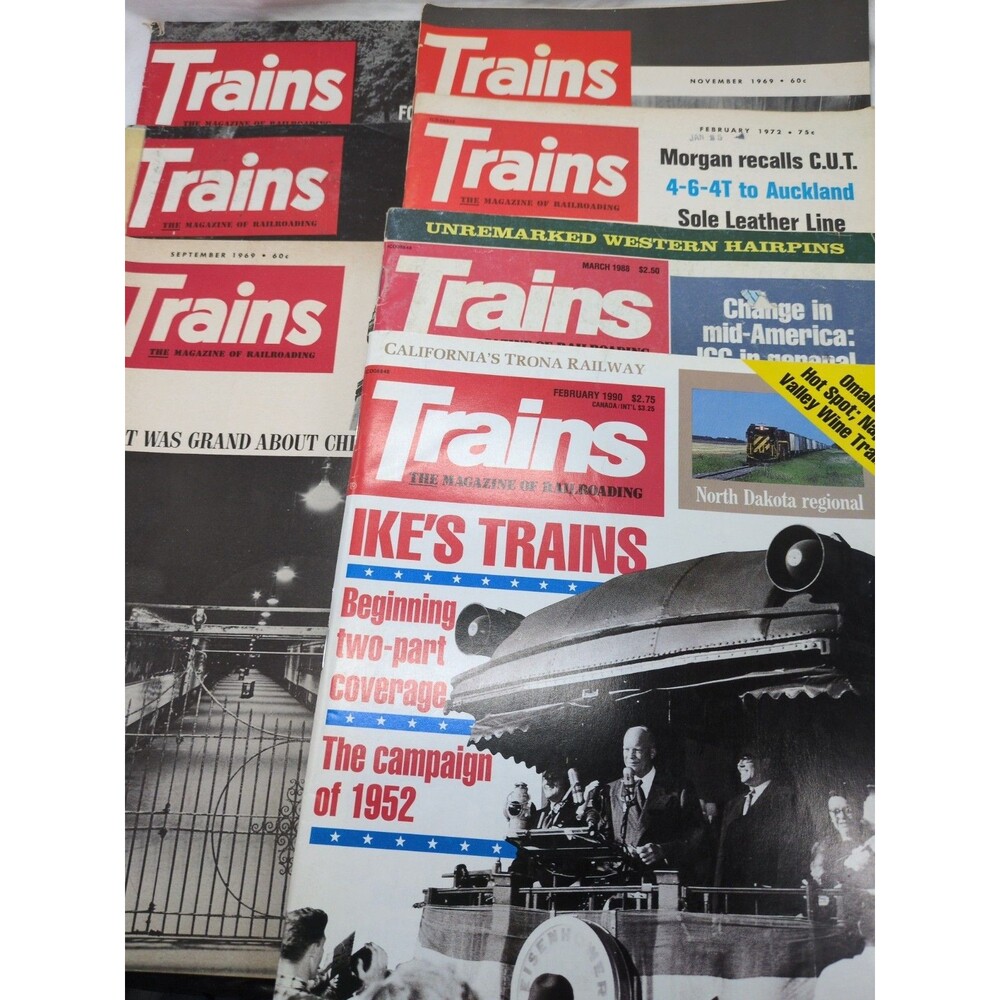 (7) Trains The Magazine Of Railroading Magazines